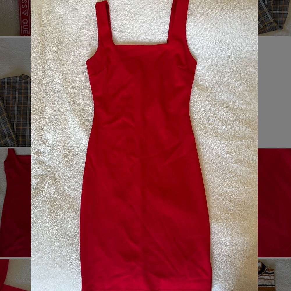 Mid Length Red Dress
